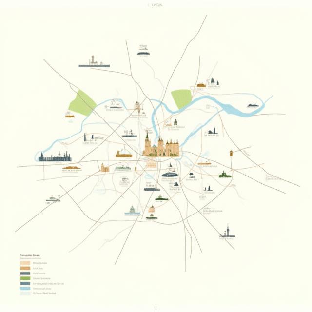 Carte de Lyon centre